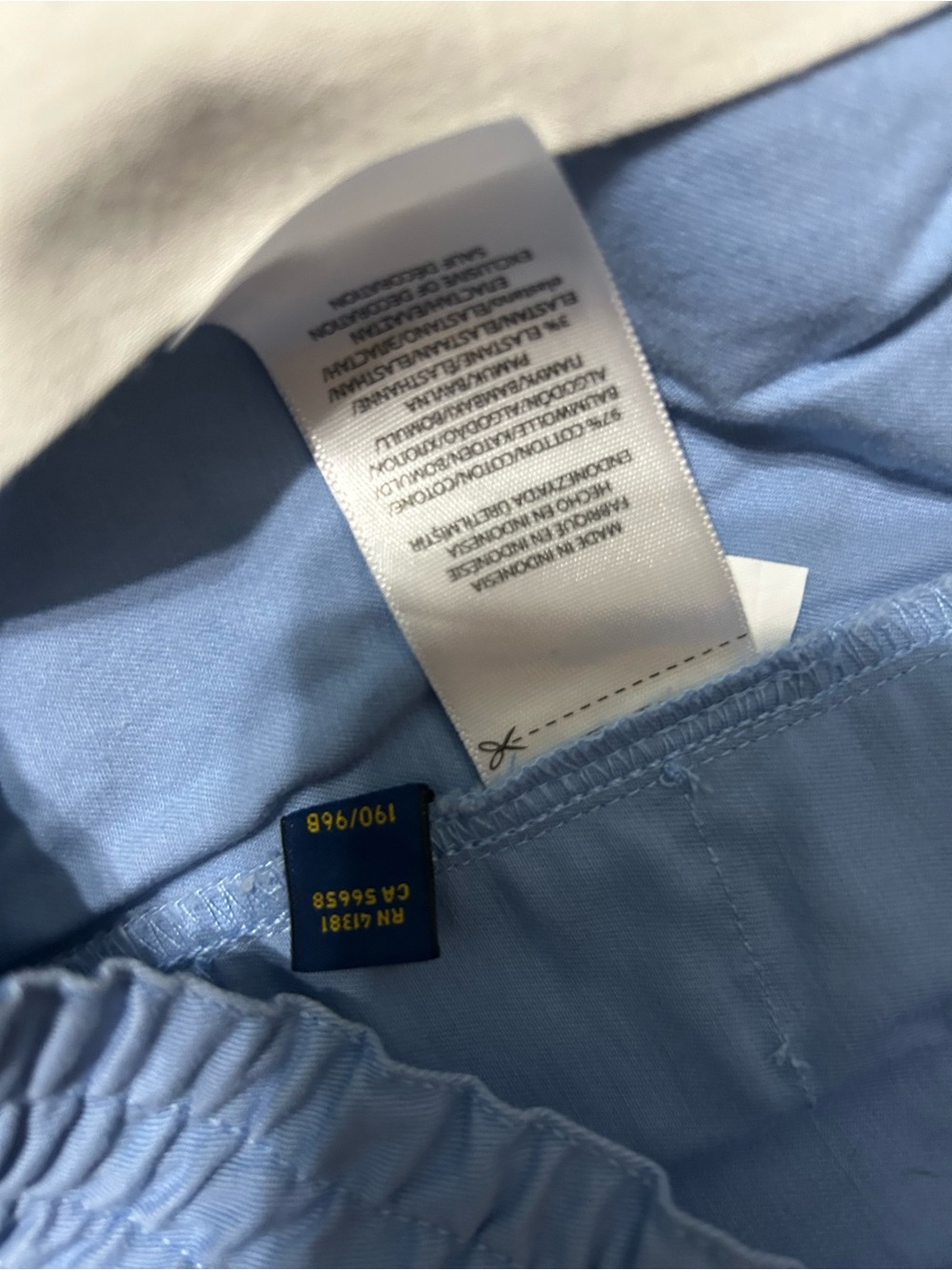 Polo by Ralph Lauren Pale Blue Men's Classic Fit 6” with Drawstring - Picture 3 of 5
